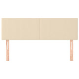 Vidaxl hoofdborden 144x5x78 88 cm stof crèmekleurig