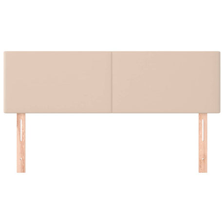 Vidaxl hoofdborden 144x5x78 88 cm kunstleer cappuccinokleurig