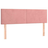 Vidaxl hoofdborden 144x5x78 88 cm fluweel roze