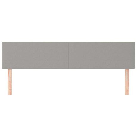 Vidaxl hoofdborden 160x5x78 88 cm stof lichtgrijs