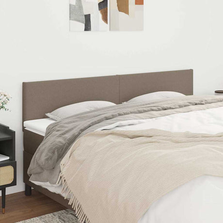 Vidaxl hoofdborden 160x5x78 88 cm stof taupe