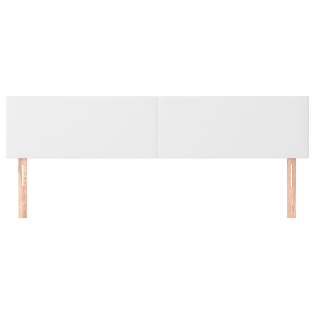 Vidaxl hoofdborden 160x5x78 88 cm kunstleer wit