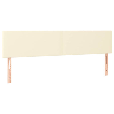 Vidaxl hoofdborden 160x5x78 88 cm kunstleer crèmekleurig