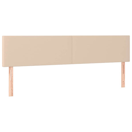 Vidaxl hoofdborden 2 st 80x5x78 88 cm kunstleer cappuccinokleurig