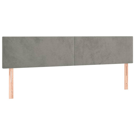 Vidaxl hoofdborden 160x5x78 88 cm fluweel lichtgrijs