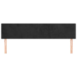 Vidaxl hoofdborden 160x5x78 88 cm fluweel zwart