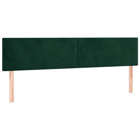 Vidaxl hoofdborden 160x5x78 88 cm fluweel donkergroen