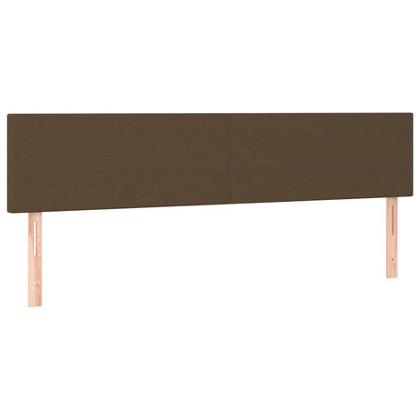 Vidaxl hoofdborden 180x5x78 88 cm stof donkerbruin