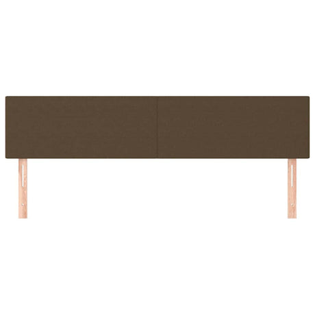 Vidaxl hoofdborden 180x5x78 88 cm stof donkerbruin