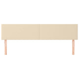 Vidaxl hoofdborden 180x5x78 88 cm stof crèmekleurig