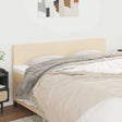 Vidaxl hoofdborden 180x5x78 88 cm stof crèmekleurig