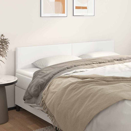 Vidaxl hoofdborden 180x5x78 88 cm kunstleer wit