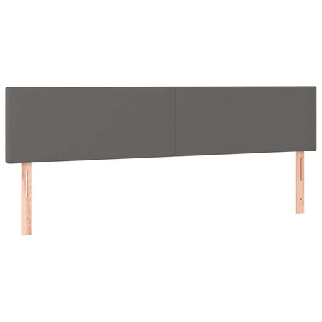 Vidaxl hoofdborden 180x5x78 88 cm kunstleer grijs