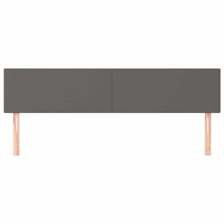 Vidaxl hoofdborden 180x5x78 88 cm kunstleer grijs