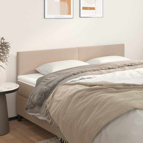 Vidaxl hoofdborden 180x5x78 88 cm kunstleer cappuccinokleurig