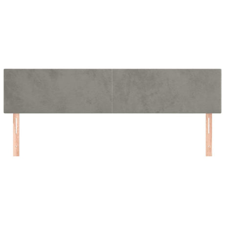 Vidaxl hoofdborden 180x5x78 88 cm fluweel lichtgrijs