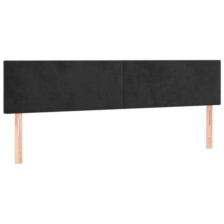 Vidaxl hoofdborden 180x5x78 88 cm fluweel zwart