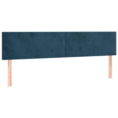 Vidaxl hoofdborden 180x5x78 88 cm fluweel donkerblauw