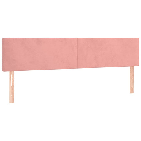 Vidaxl hoofdborden 180x5x78 88 cm fluweel roze