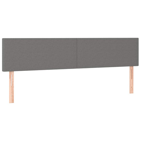 Vidaxl hoofdborden 200x5x78 88 cm stof donkergrijs