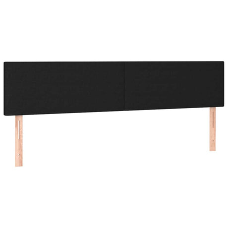 Vidaxl hoofdborden 200x5x78 88 cm stof zwart