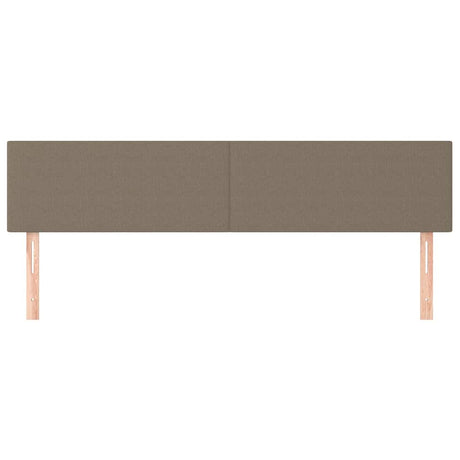 Vidaxl hoofdborden 200x5x78 88 cm stof taupe