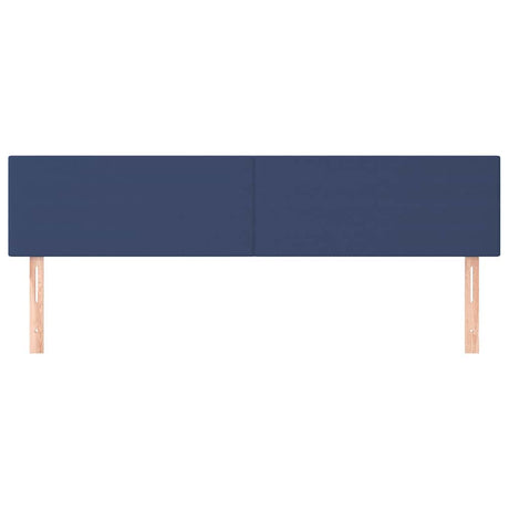 Vidaxl hoofdborden 200x5x78 88 cm stof blauw