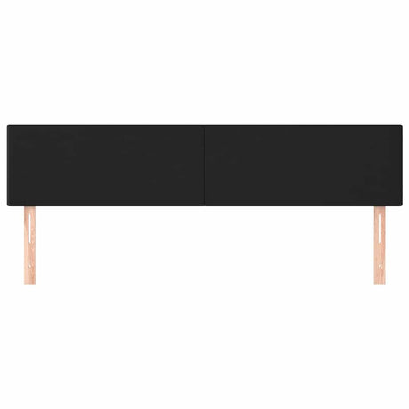 Vidaxl hoofdborden 200x5x78 88 cm kunstleer zwart