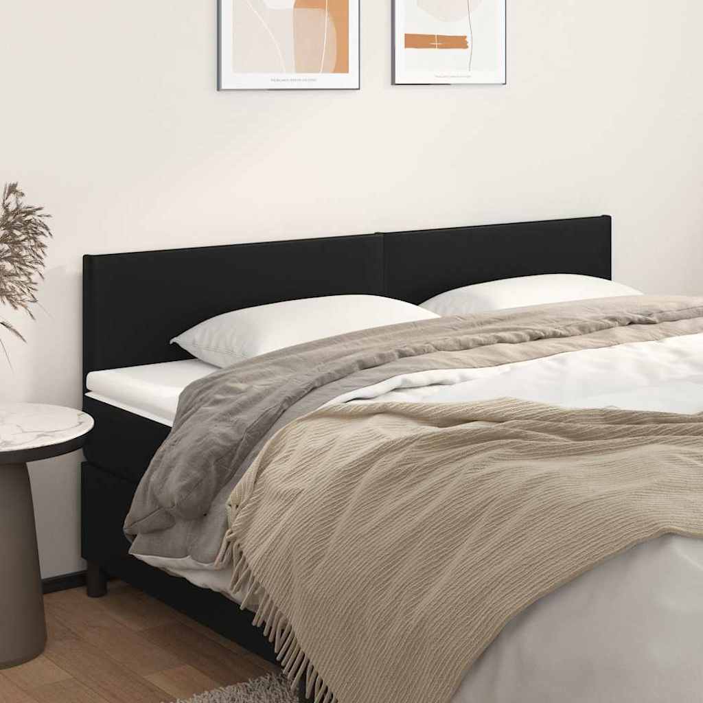 Vidaxl hoofdborden 200x5x78 88 cm kunstleer zwart