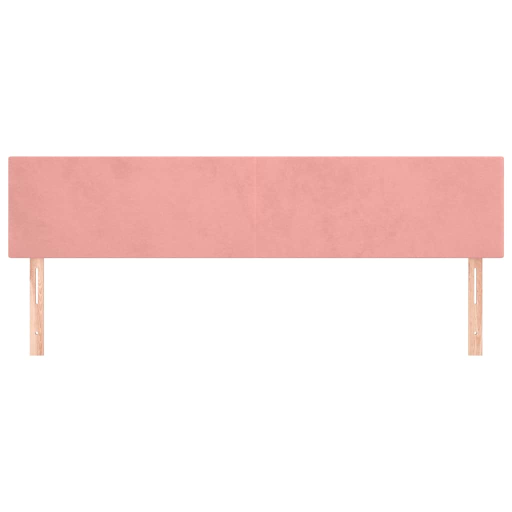 Vidaxl hoofdborden 200x5x78 88 cm fluweel roze