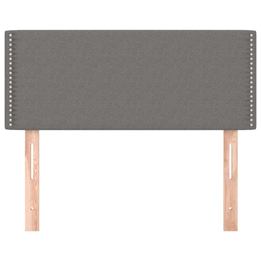 Vidaxl hoofdbord 100x5x78 88 cm stof donkergrijs