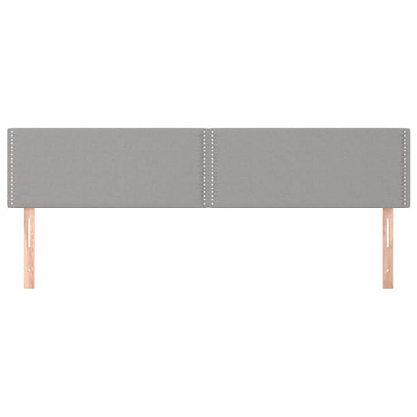 Vidaxl hoofdborden 180x5x78 88 cm stof lichtgrijs