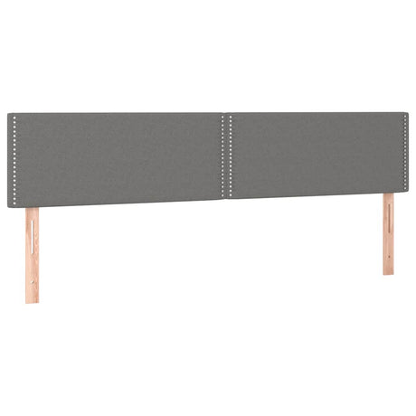 Vidaxl hoofdborden 180x5x78 88 cm stof donkergrijs