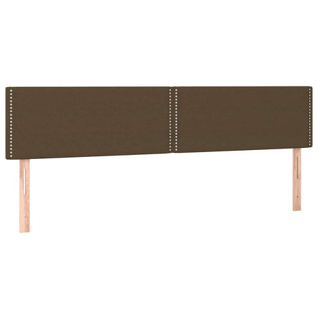 Vidaxl hoofdborden 180x5x78 88 cm stof donkerbruin
