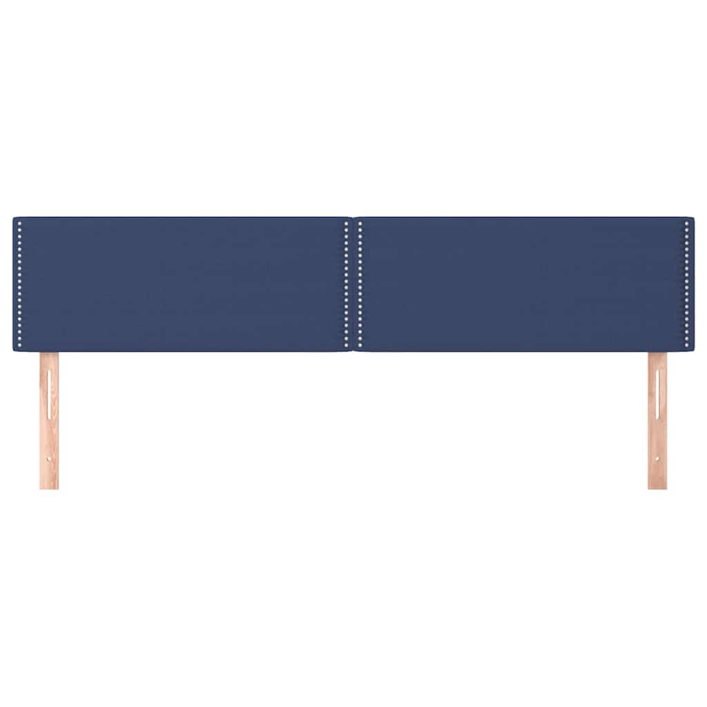 Vidaxl hoofdborden 180x5x78 88 cm stof blauw