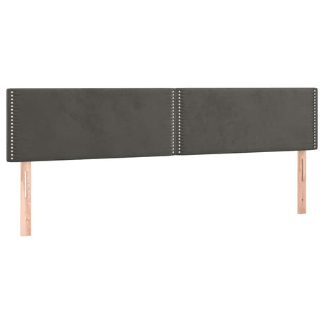 Vidaxl hoofdborden 180x5x78 88 cm fluweel donkergrijs