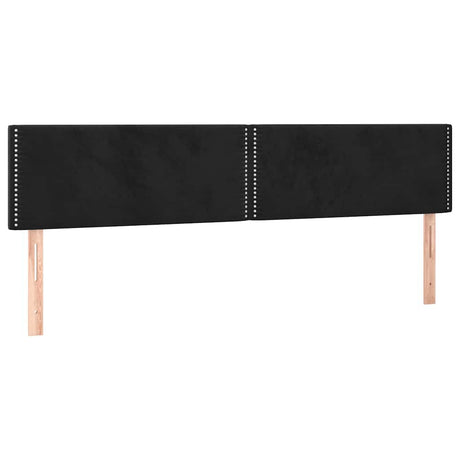 Vidaxl hoofdborden 180x5x78 88 cm fluweel zwart