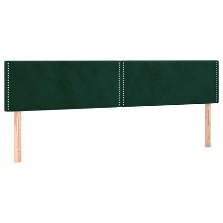 Vidaxl hoofdborden 180x5x78 88 cm fluweel donkergroen