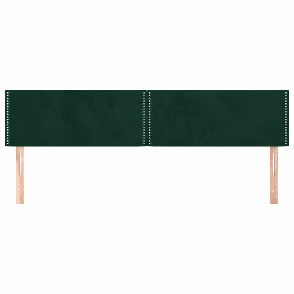 Vidaxl hoofdborden 180x5x78 88 cm fluweel donkergroen