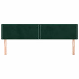 Vidaxl hoofdborden 180x5x78 88 cm fluweel donkergroen