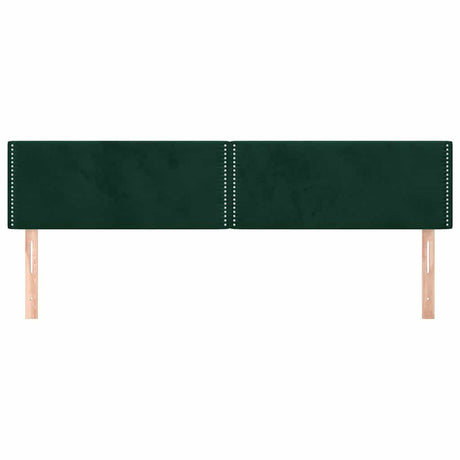 Vidaxl hoofdborden 180x5x78 88 cm fluweel donkergroen