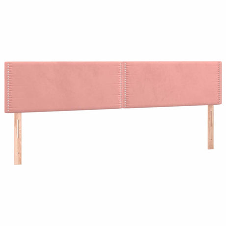 Vidaxl hoofdborden 180x5x78 88 cm fluweel roze