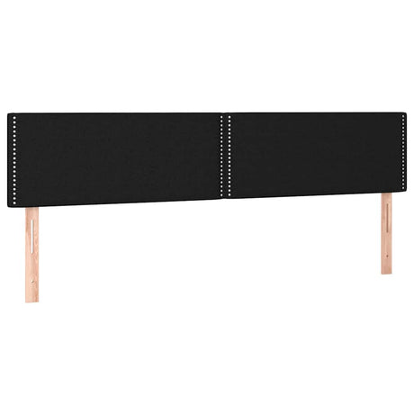 Vidaxl hoofdborden 200x5x78 88 cm stof zwart