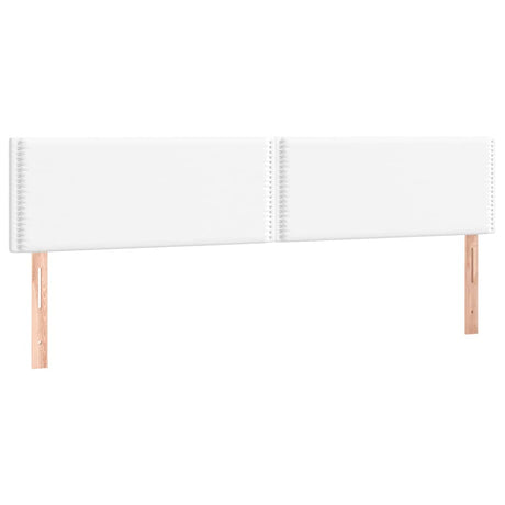 Vidaxl hoofdborden 200x5x78 88 cm kunstleer wit
