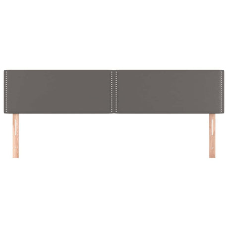 Vidaxl hoofdborden 200x5x78 88 cm kunstleer grijs