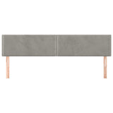 Vidaxl hoofdborden 2 st 100 x 5 x 78 88 cm fluweel lichtgrijs