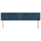 Vidaxl hoofdborden 2 st 100x5x78 88 cm fluweel donkerblauw