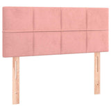 Vidaxl hoofdbord 80x5x78 88 cm fluweel roze