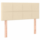 Vidaxl hoofdbord 90x5x78 88 cm stof crèmekleurig