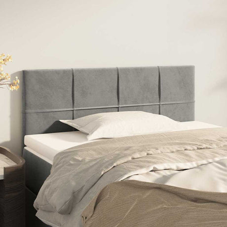Vidaxl hoofdbord 90x5x78 88 cm fluweel lichtgrijs